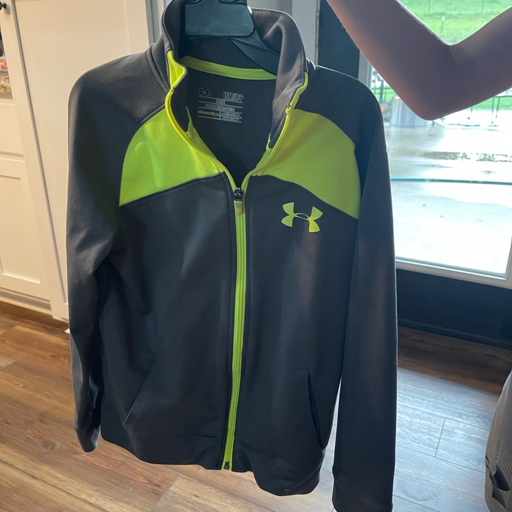 Under Armour Men's Gray and Yellow Jacket